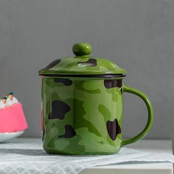 2024 Tasse de camping en émail de haute qualité pour l'eau potable - Vente chaude Classique