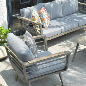 Modern All-Aluminum Outdoor Patio Garden Furniture Sofa Set