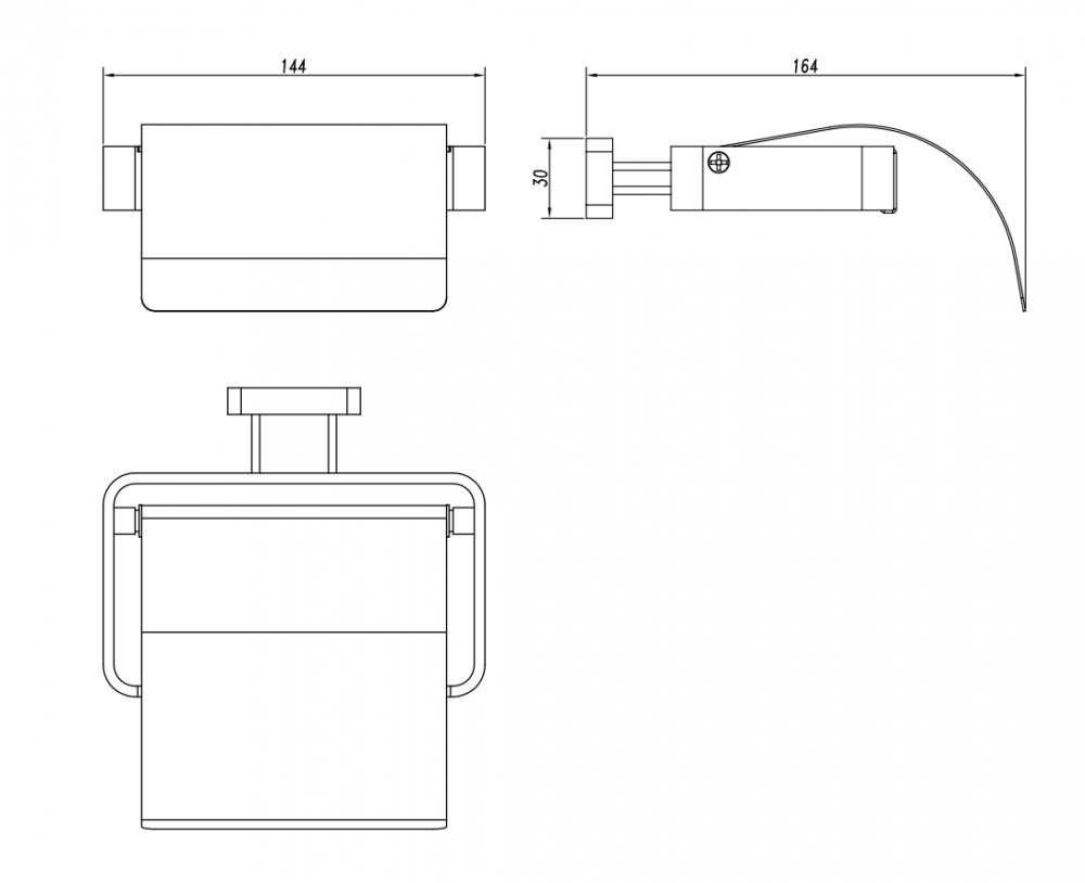 polished brass toilet paper holder