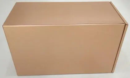 Golden Retangular Tea Tin Box