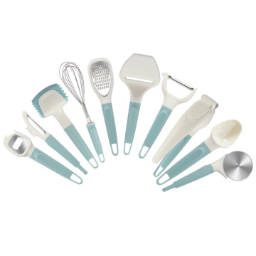 Green Kitchen Essentials: Eco-Friendly Plastic Accessories Kit Including Pizza Cutter and Vegetable Grater