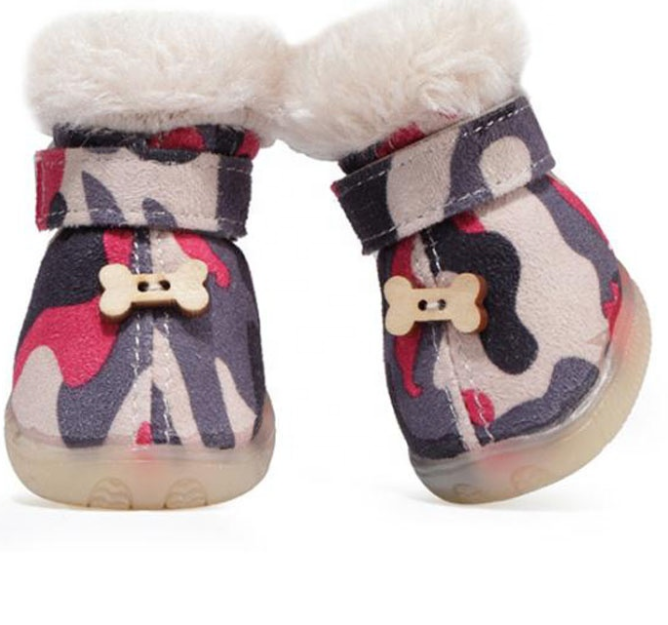 Winter Warm Skidproof Sneakers Paw Protectors