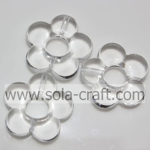 Mode transparante sieraden bloem acryl accessoire kralen voor ketting