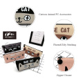 Custom base cat cute canvas pencil case