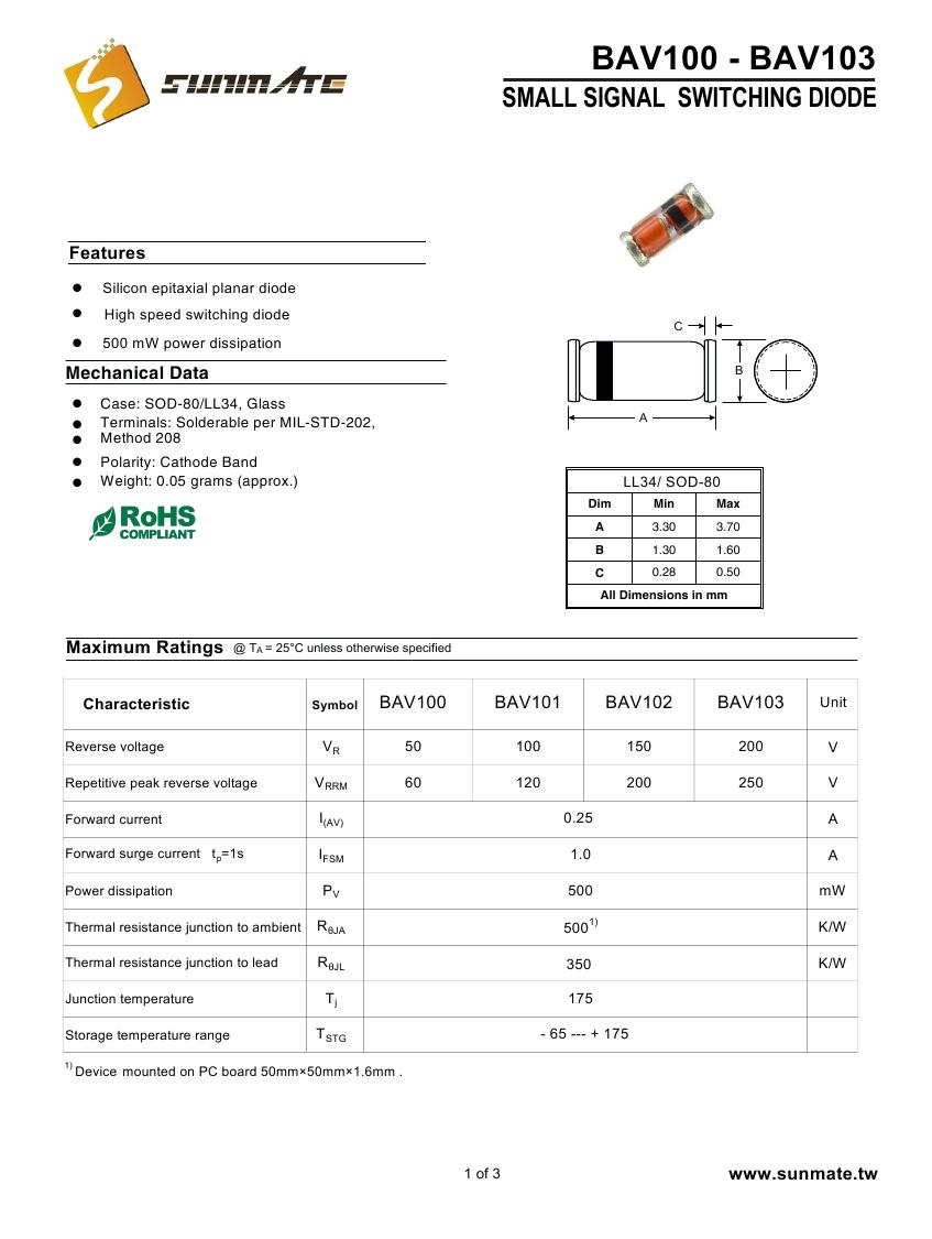 BAV100 - BAV1030000