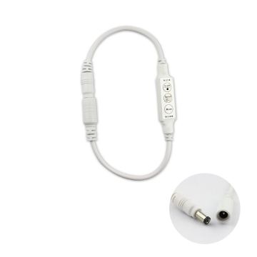 Mini 2 Side DC 3Keys Mono Color Flexible LED Strip Lights with DC5-24V Controller Dimmer