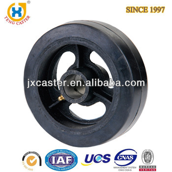8" Rubber single wheel