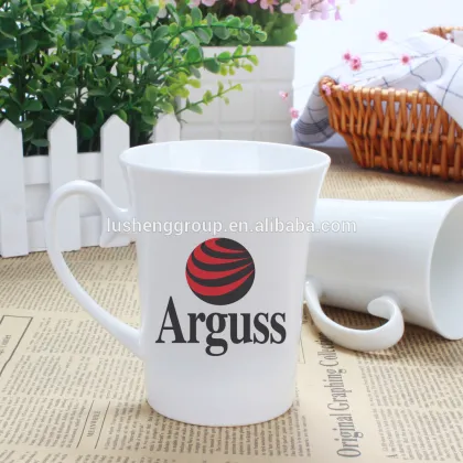 flared color printing ceramic mark cup