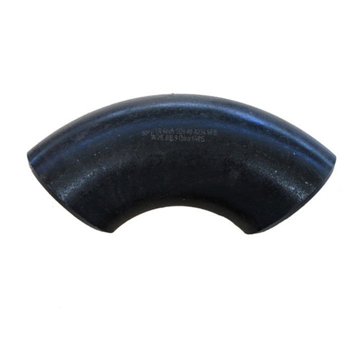 90 Degree Black Painted ButtWelded Pipe Fittings Elbow