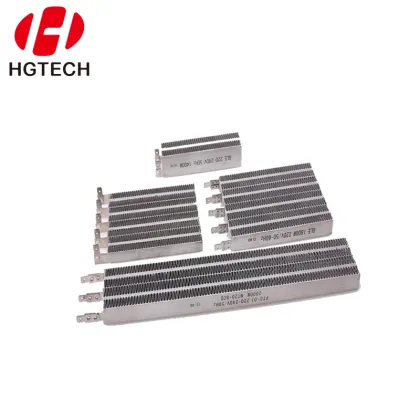 Perm with PTC corrugated heating element