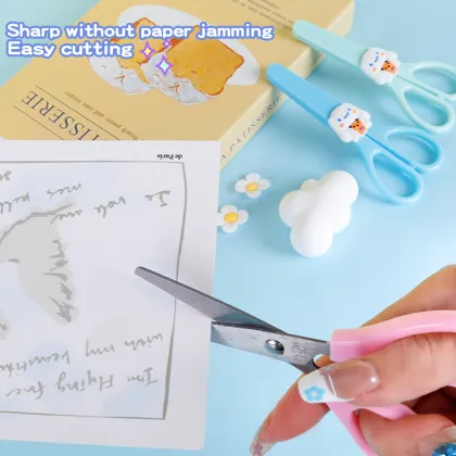 Stainless Steel Zigzag Scissors for Cutting Plastic - WEIBO Paper Scissors for Rock Paper Scissors Game