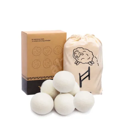 Wholesale Eco-Friendly Wool Dryer Balls with Bag - New Zealand Organic Laundry Solution