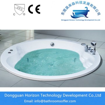 Flushbonading round jacuzzi bathtub