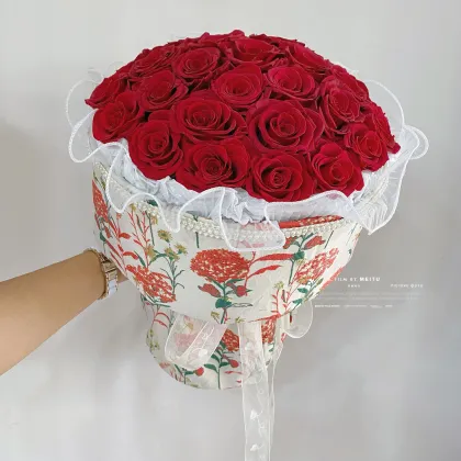 Yunnan Activelove Wholesale Purple Preserved Rose Bouquets for Gifts