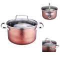 10 pcs cookware conjuntos de panela com tampa de vidro atacado