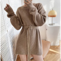 Womens Winter Crew Neck Sweater Dresses