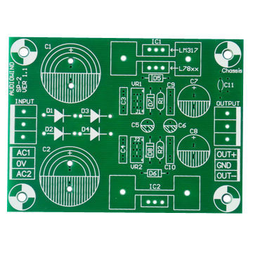 PCB HASL 2 capas FR-4, tamaño máximo del Panel de 150 x 180mm