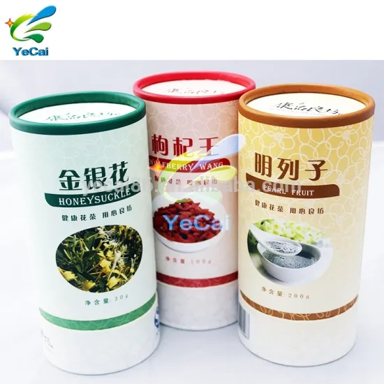 Good supplying free sample custom empty tea paper round box ,tea paper packaging tube