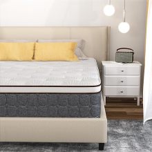 Matelas avec mousse à mémoire et ressort de poche