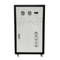Purificador de agua comercial RO con gabinete blanco y negro