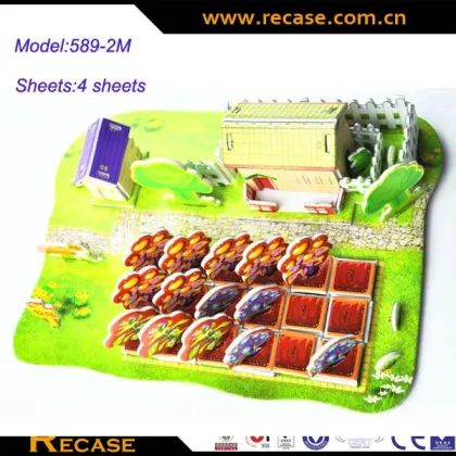 3d puzzle toys,3d puzzle farm model,3d puzzle