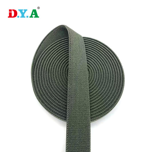 Resistance thickened twill elastic band for garment