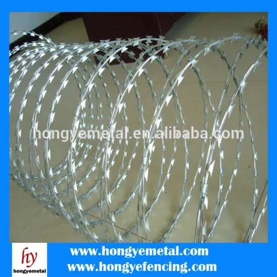 anping factory high quality barbed wire razor wir