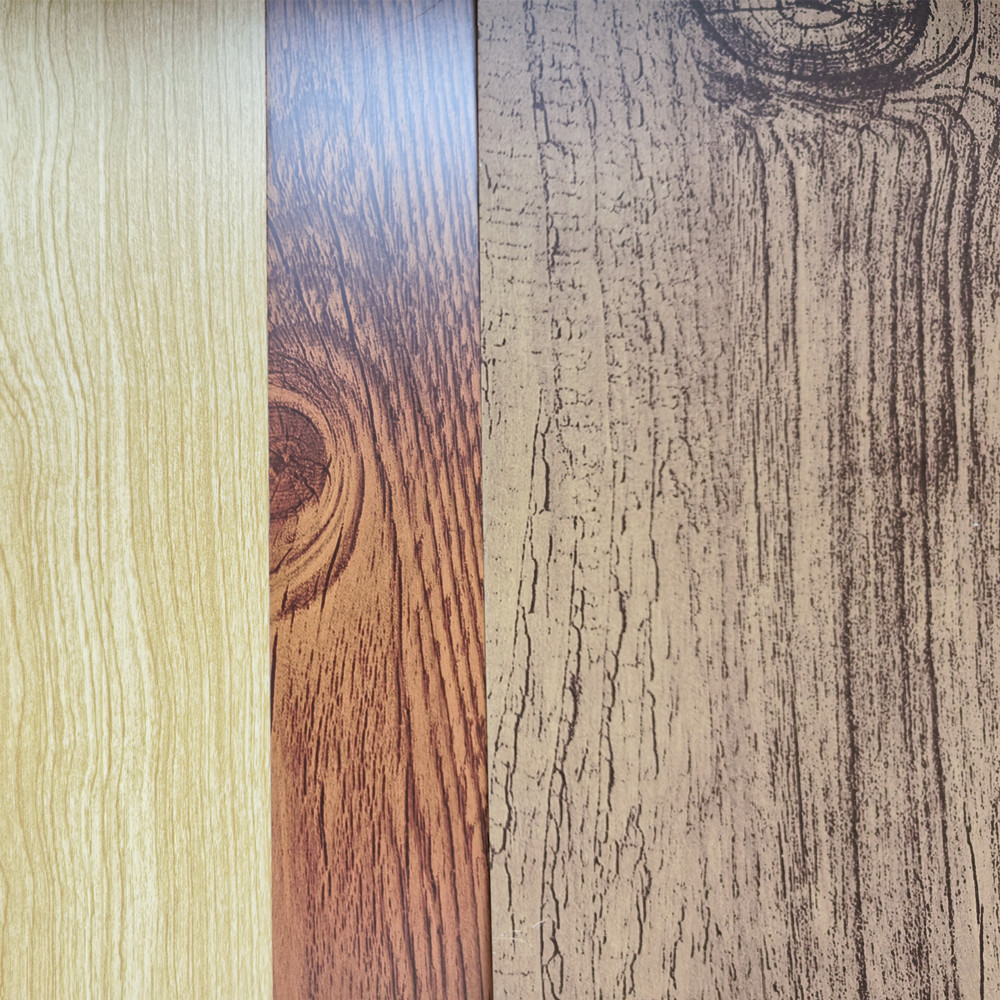 wood precoated aluminum plate
