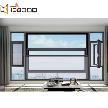 Waterproof Electric Motorized Tegood Electric Balcony Windows: Aluminium Vertical Sliding Solutions