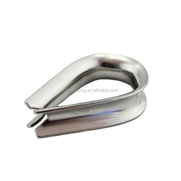 Jenis Eropah 28mm keluli tahan karat 316/304 Marine Heavy Duty Wire Tali Thimble