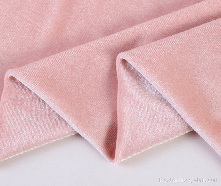 Tissu de velours coréen 100% polyester