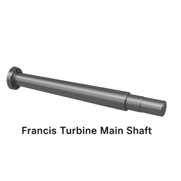 Alloy Steel Francis Turbine Main Shaft