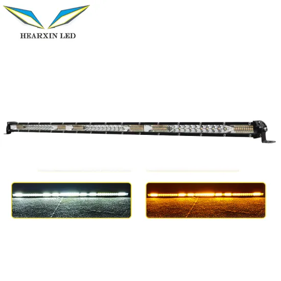 Hearxin 30inch Dual Color Strobe LED Work Light Bar for Offroad Vehicles