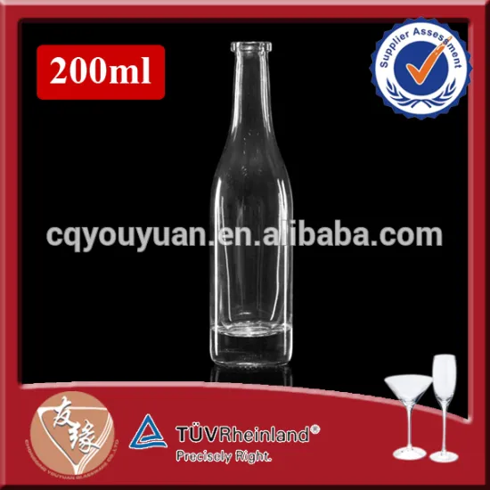 cork top 200ml liquor glass bottle wholesale