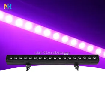 RuiEn Stage Lights: 18pcs LED Wall Wash Light with DMX 512 Control for Full Color Lighting in Events, Weddings, and Parties