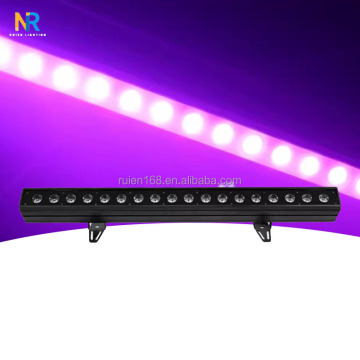 RuiEn Stage Lights: 18pcs LED Wall Wash Light with DMX 512 Control for Full Color Lighting in Events, Weddings, and Parties
