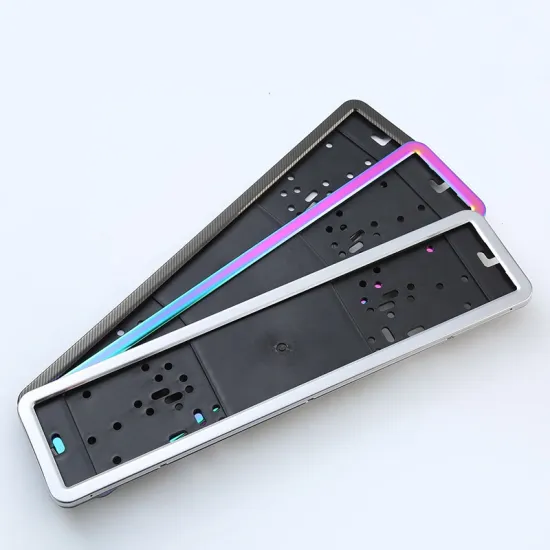European Car License Plate Frame - Metal and Plastic EU Number Plate Holder