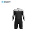 Seaskin Men Terne molhado com tirolesa em água fria até o joelho de mergulho traje de neoprene de 3 mm de neoprene