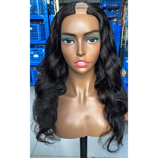 Wholesale Human Hair Wig Body Wave U Part Hair Extension 30 Inch