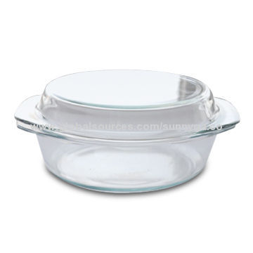 Oven Dish with Cover, Borosilicate Glass Ovenware, Oven Safe, Round and Rectangular Shape