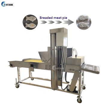 Automatische Zwiebelringe und Hühnchen -Tempura -Panierungmaschine