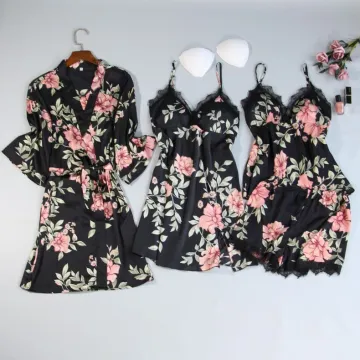 ODM OEM Private Label Printed Silk Pyjamas Set for Women