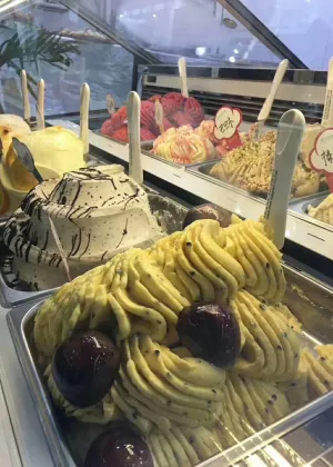 Vertical Gelato and Ice Cream Machine for Fresh Fruits