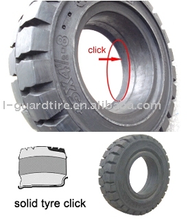 Click solid tyre ( linde solid tire, clip solid tire )