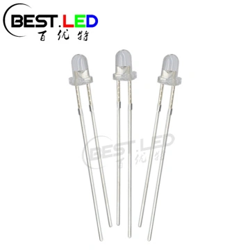 Lighthouse LEDs 50x 3mm Blue Diffused Flat Top LEDs – Ultra Bright, Wide Angle