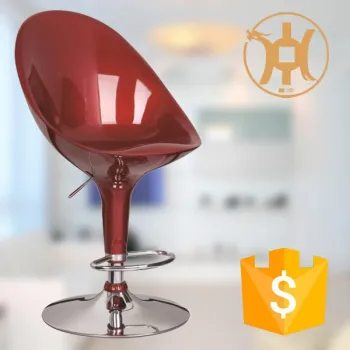 HC-K125 Morder Red Plastic Shower Stool in Bar