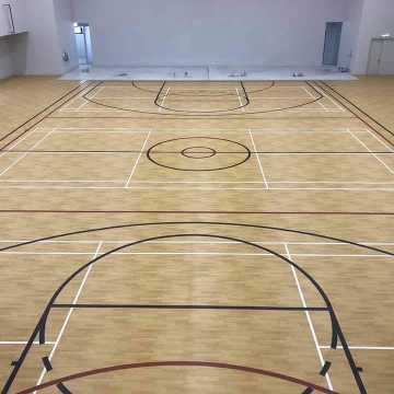 Durable FIBA approved PVC sports flooring factory price