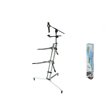 KS -87 Professionele aluminium toetsenbordstandaard - 2 Tier -kolom