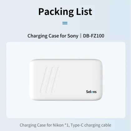 Selens Charging Case for Sony DB-FZ100: Ideal for Outdoor Photography