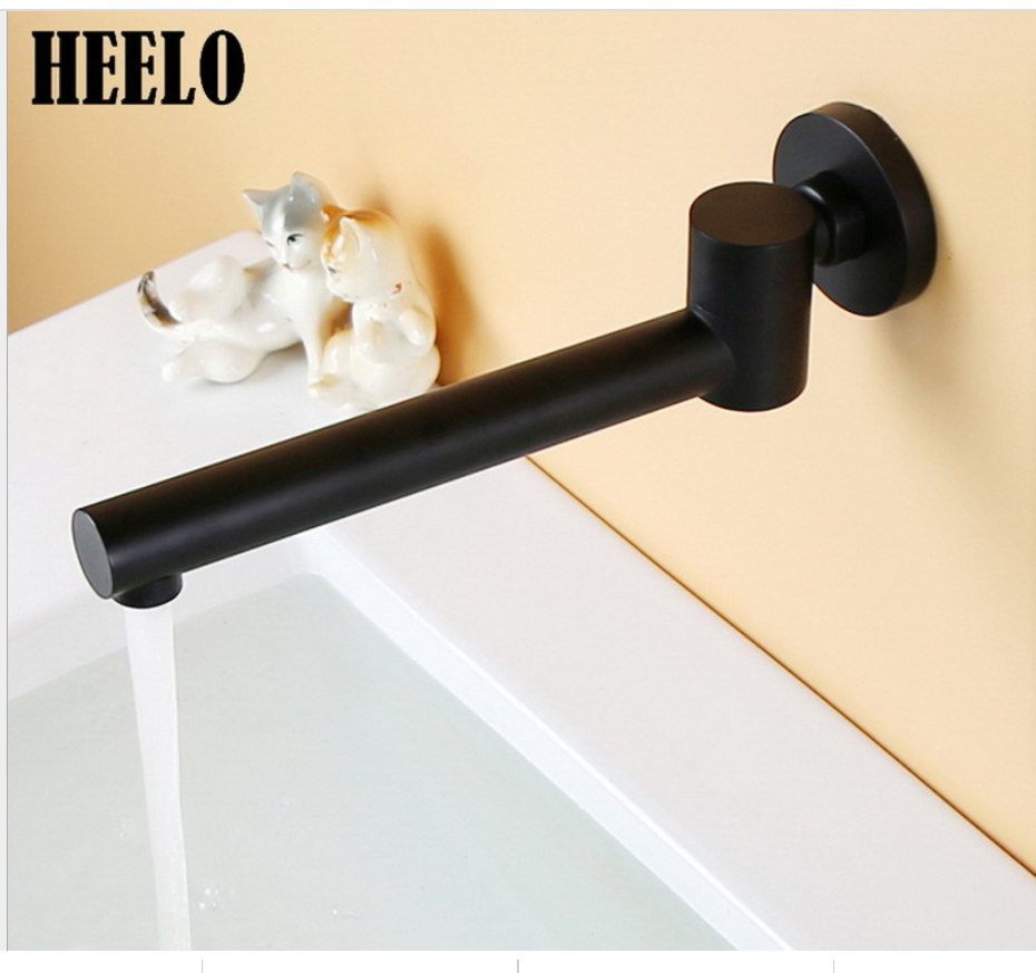 Bathroom Accessories Swivel round brass chromed bath water wall-in spout